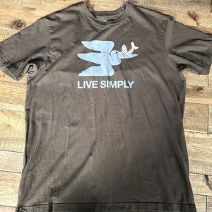 Patagonia Mens Brown Tee (Live Simply)